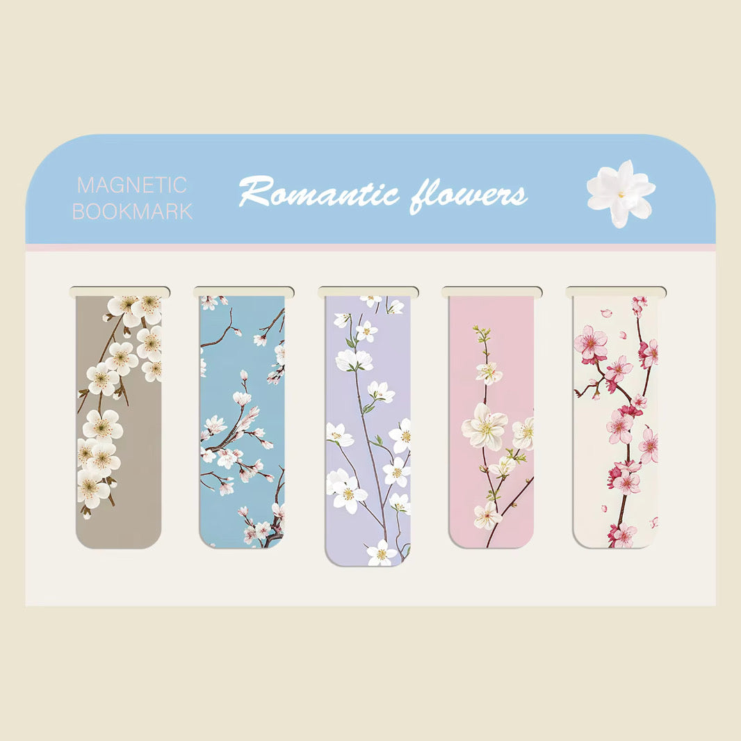 Bookmark - Magnetic, Romantic Flowers - PREORDER 6/8-6/11