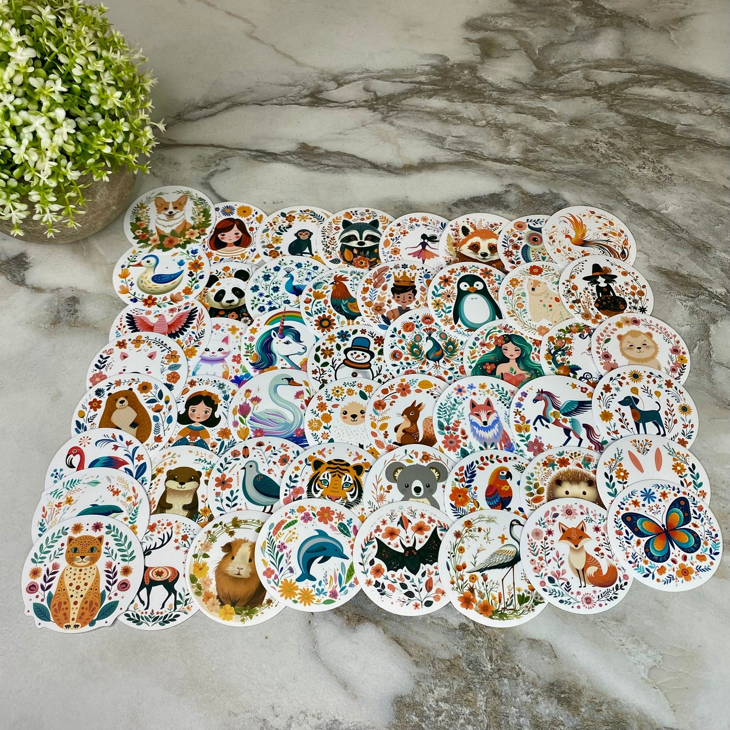 Stickers - Character Floral