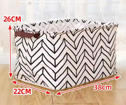 Pop Up Canvas Basket - Chevron