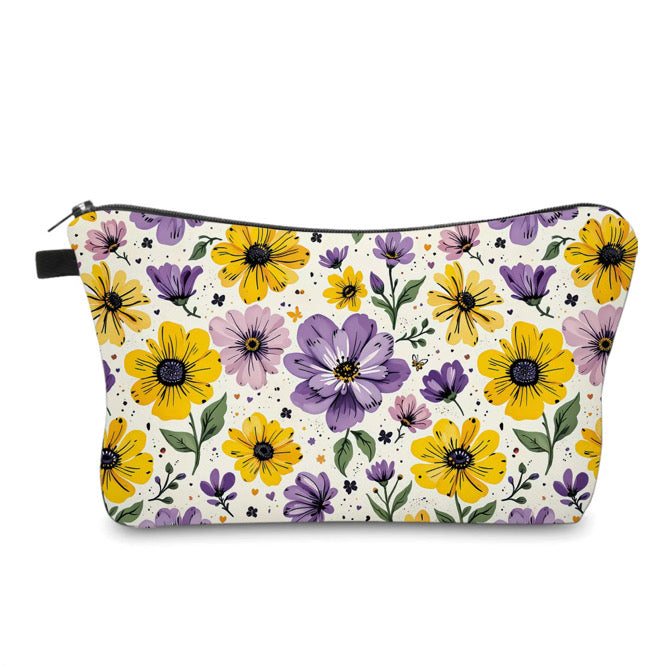 Pouch - Floral Purple Yellow