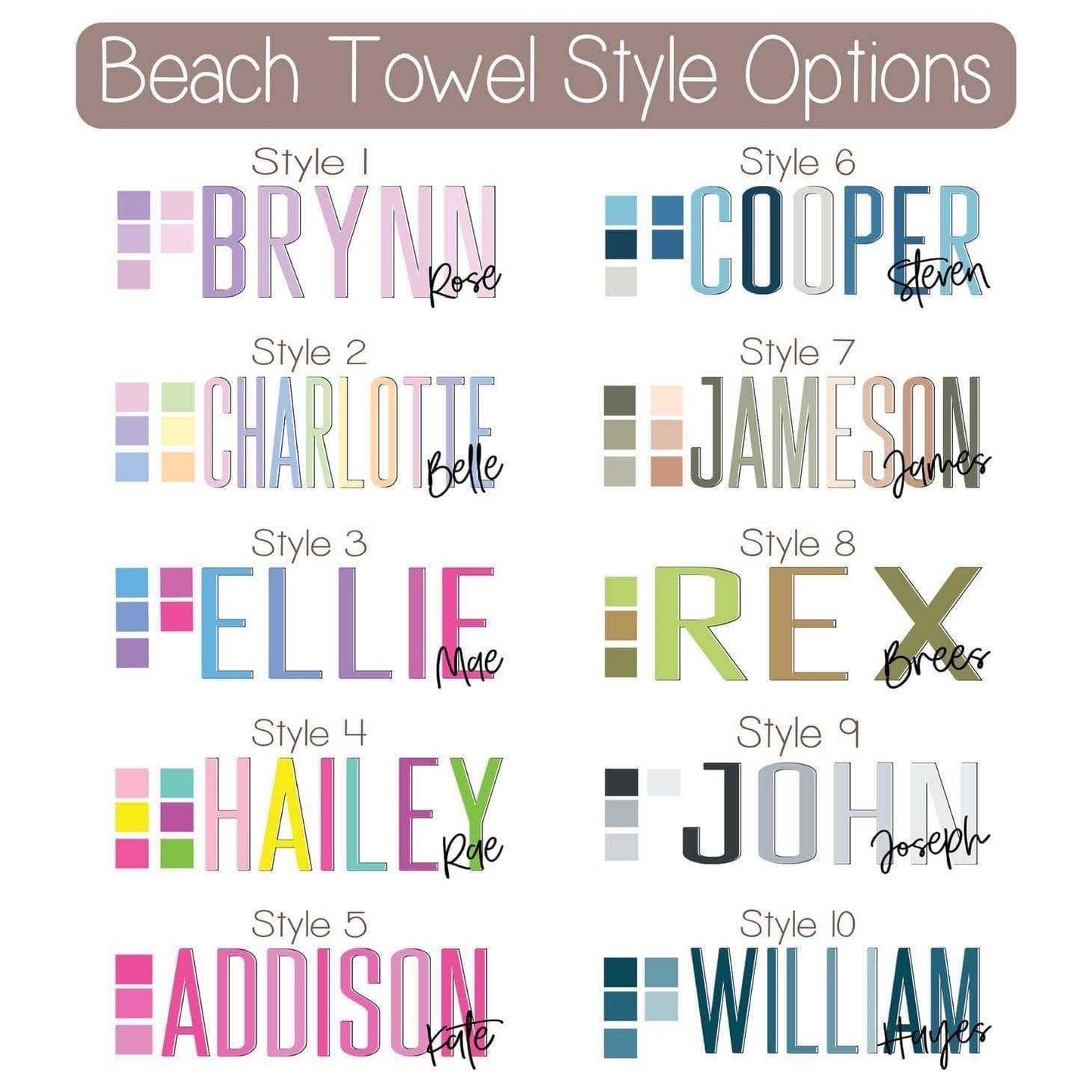Beach Towel - Style 5 - PREORDER 6/2-6/6
