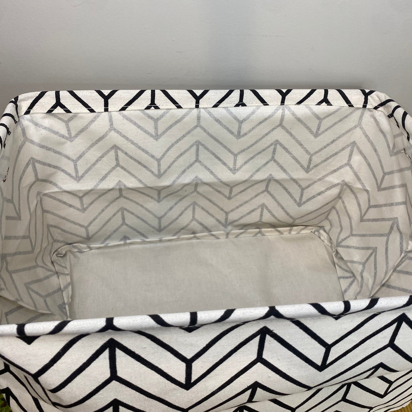 Pop Up Canvas Basket - Chevron