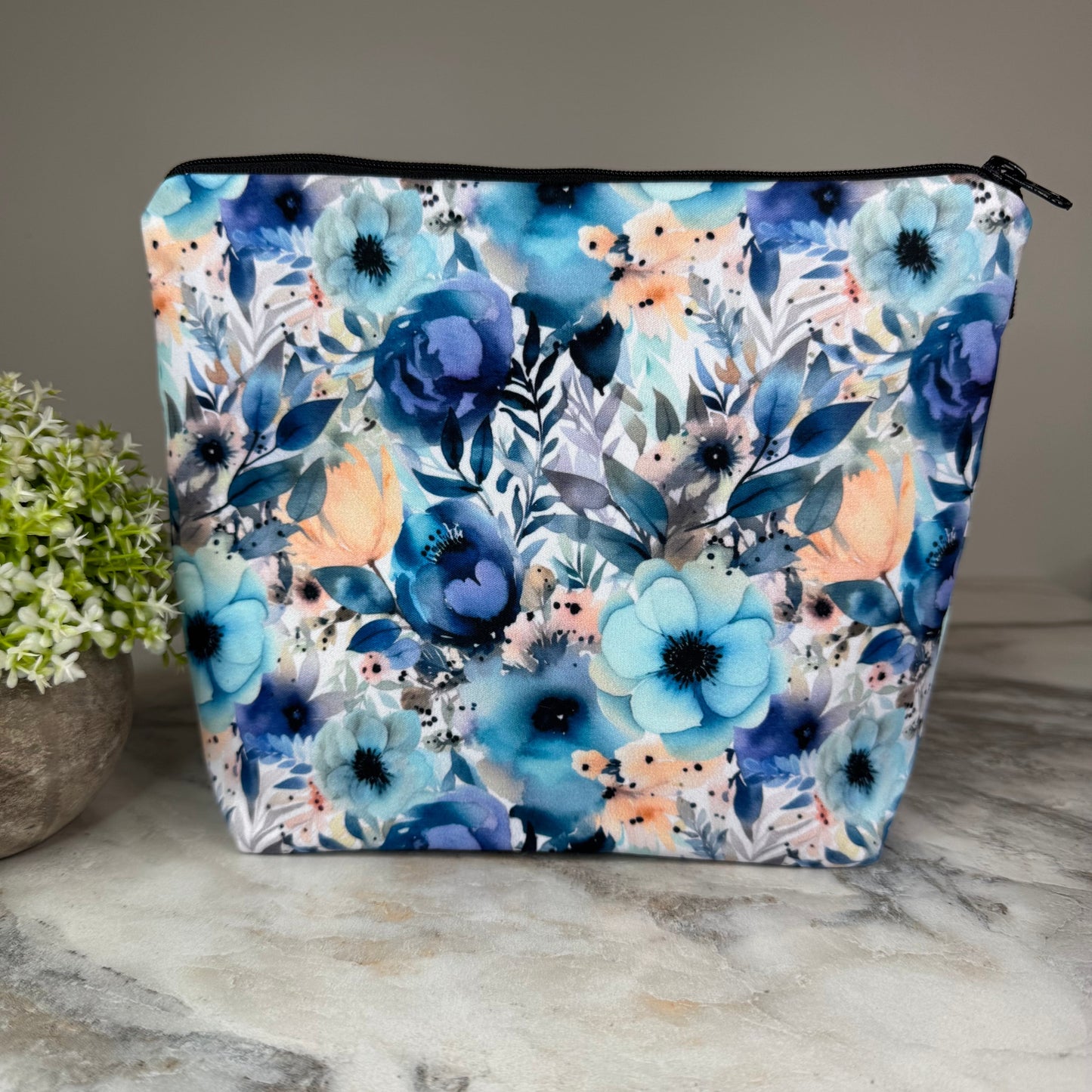 Pouch XL - Blue Floral
