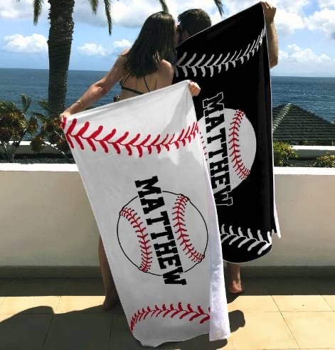 Beach Towel - Style 3 (ANY SPORT!) - PREORDER 6/2-6/6