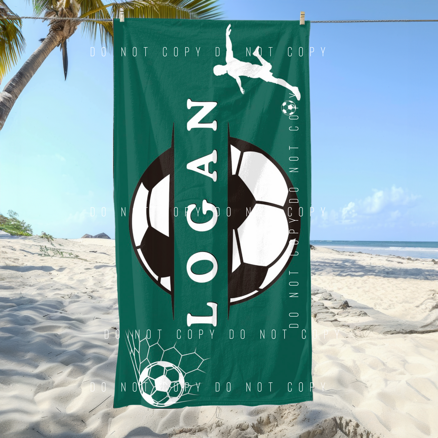 Beach Towel - Style 3 (ANY SPORT!) - PREORDER 6/2-6/6