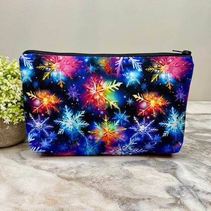 Pouch - Christmas Bright Rainbow Snowflake - PREORDER ENDS 10/20