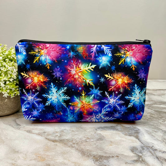 Pouch - Christmas Bright Rainbow Snowflake - PREORDER ENDS 10/20