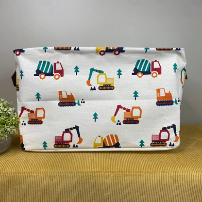Pop Up Canvas Basket - Trucks