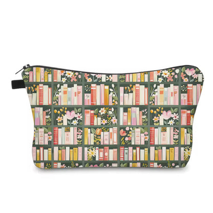Pouch - Books Olive Green Shelf