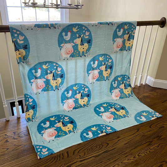 Blanket - Farm Animals Circle
