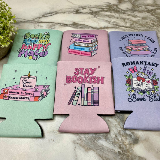 Neoprene Cup Holder Koozie Tumbler - Book