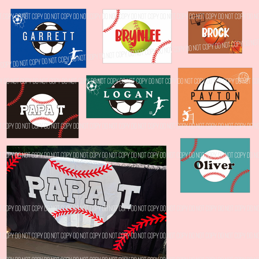 Beach Towel - Style 3 (ANY SPORT!) - PREORDER 6/2-6/6