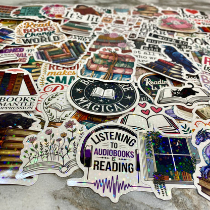 Stickers - Books Glitter