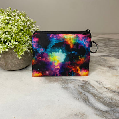 Mini Pouch - Galaxy Orange Pink Green